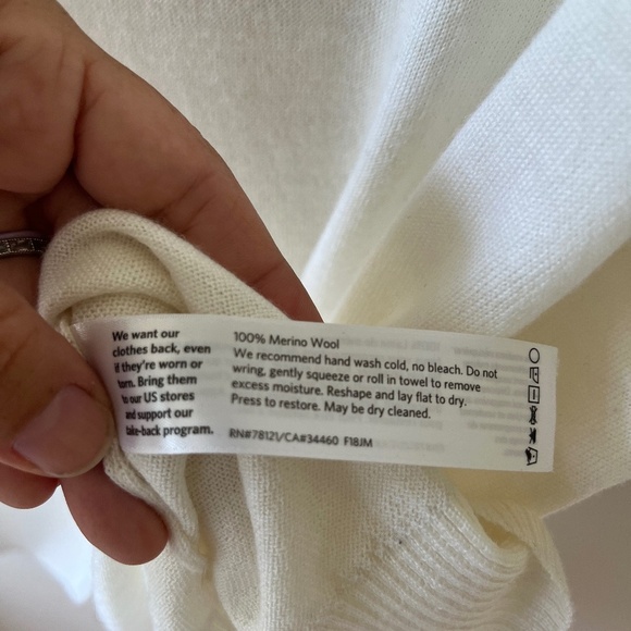 Eileen Fisher Sz XL Fine Merino Jersey Tee Semi Sheer Short Sleeve Stretch - Picture 6 of 8